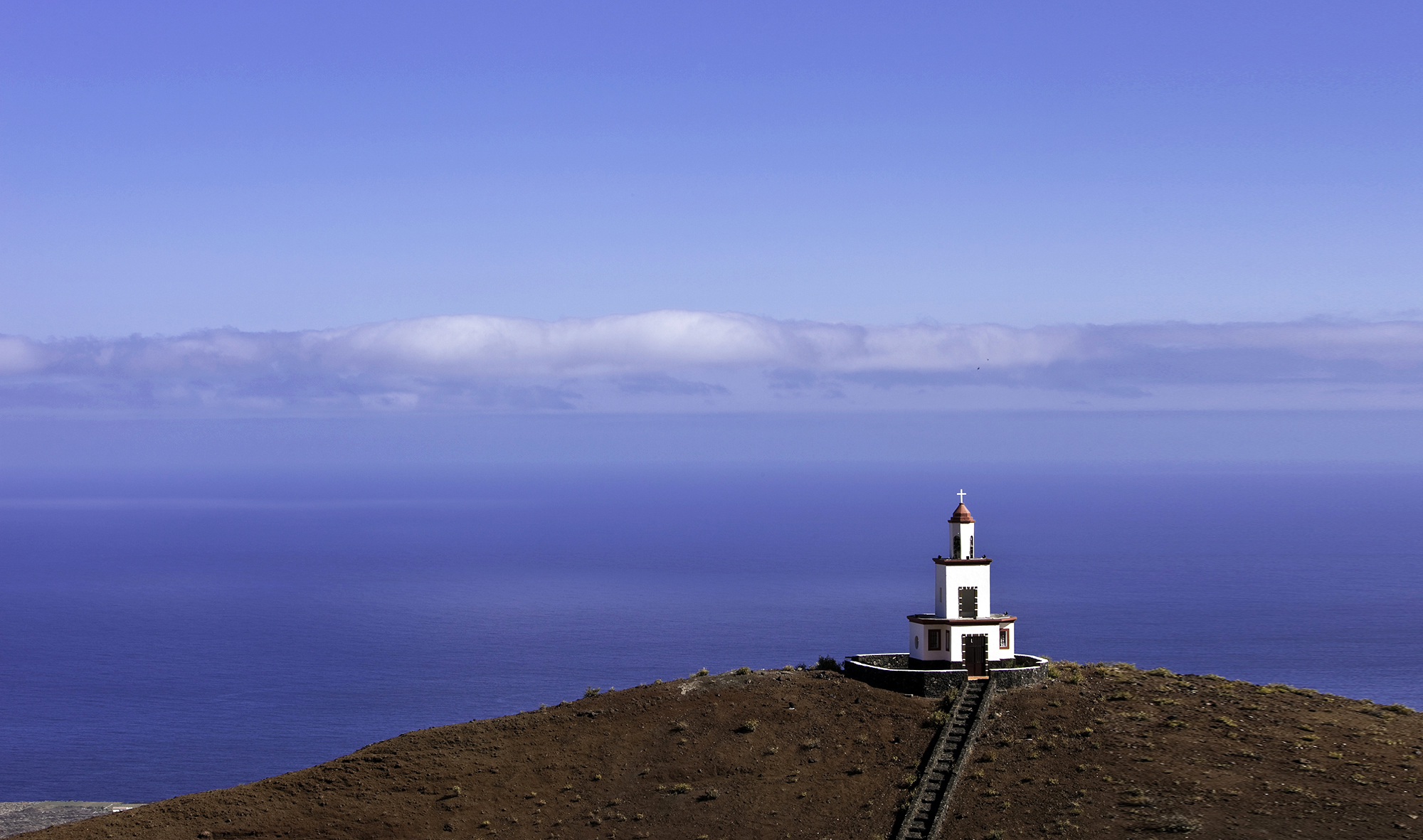 Bell Tower Campanario de Joapira Against Blue Sky, El Hierro